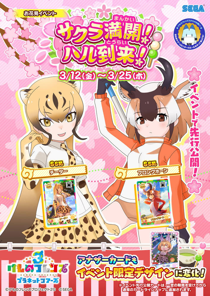 けものフレンズ３ おしらせ お花見イベント開催決定 セガ